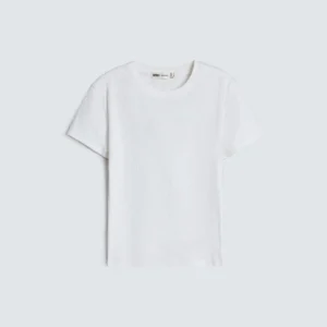 Super Cropped Ribbed T-Shirt